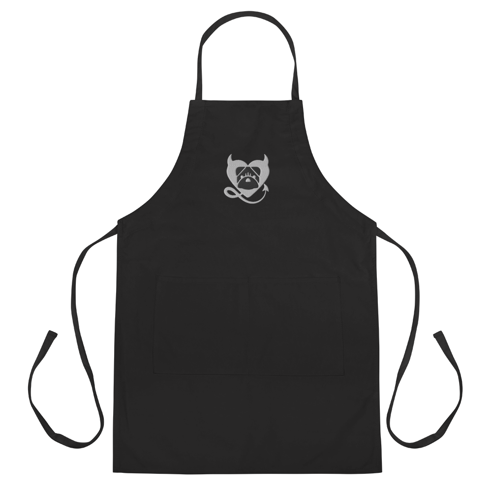 BULLYCRUSH (WHITE/BLACK) PREMIUM Embroidered Apron