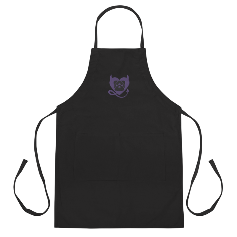 BULLYCRUSH (PURPLE/BLACK) PREMIUM Embroidered Apron