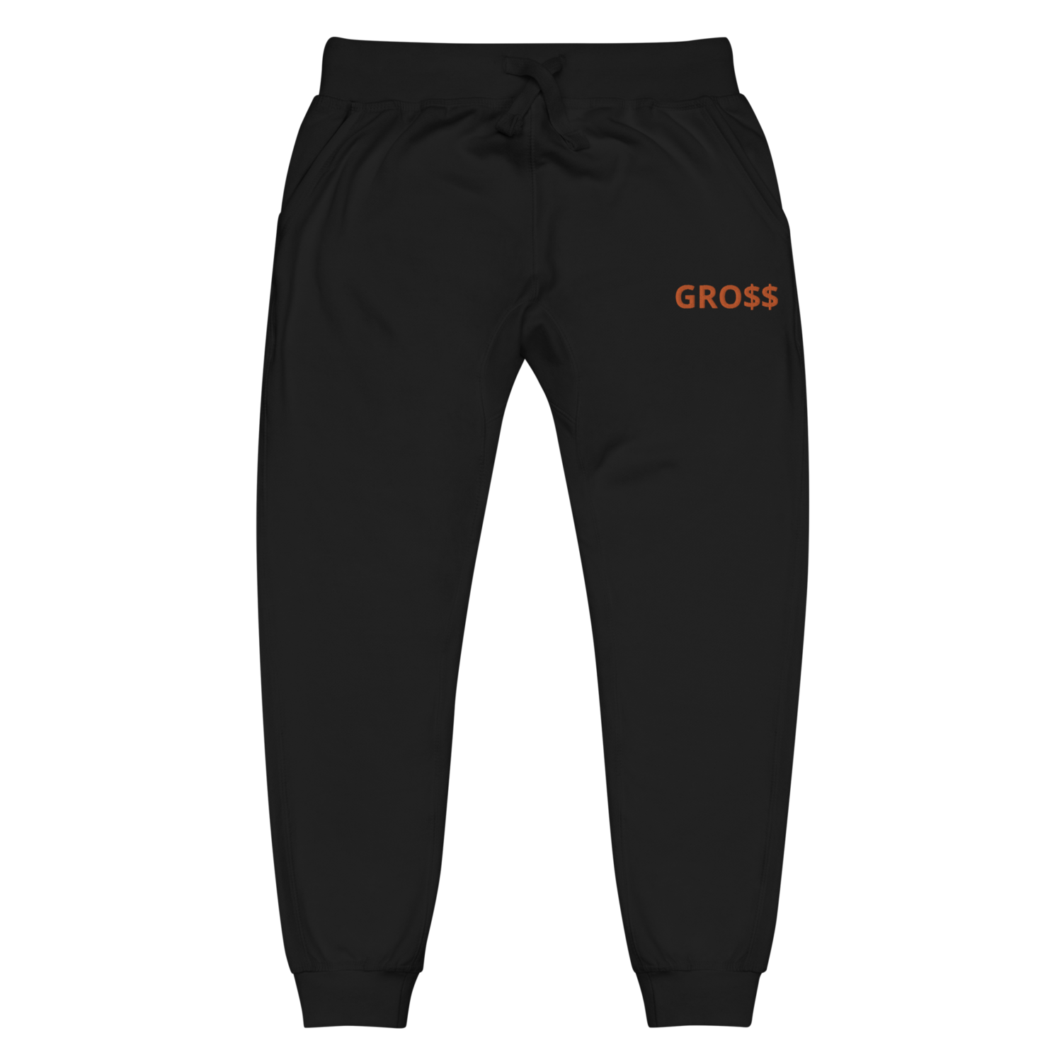 GRO$$ CLASSIC (ORANGE) Unisex fleece sweatpants