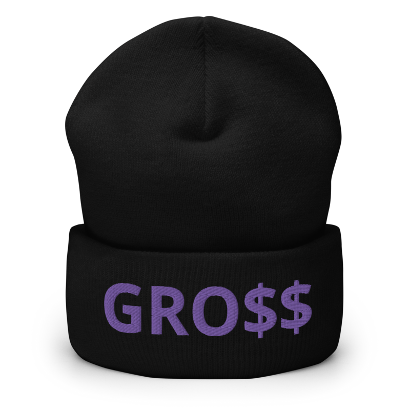 GRO$$ CLASSIC (PURPLE) Cuffed Beanie