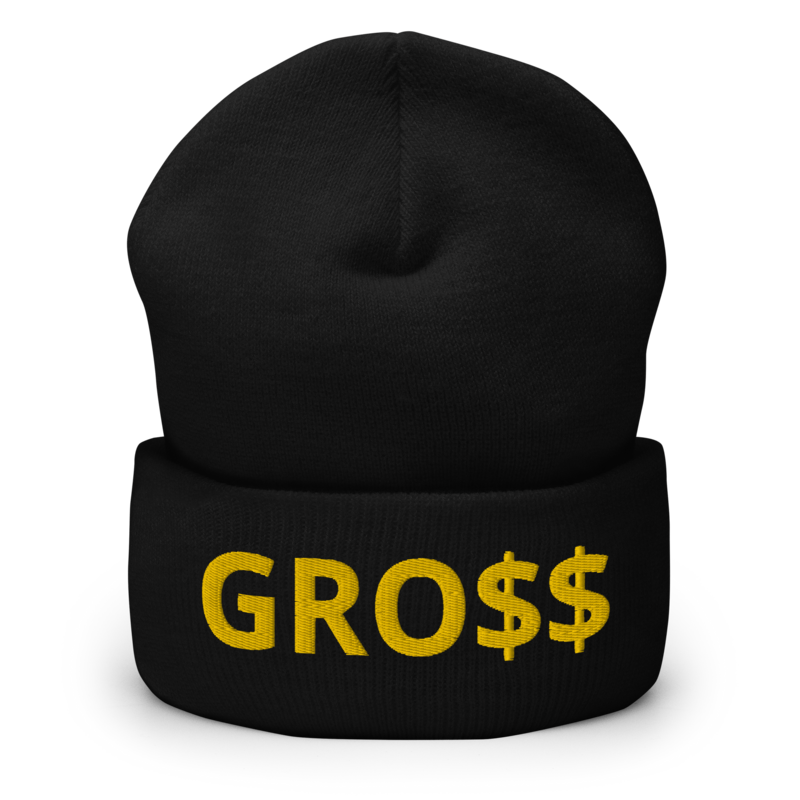 GRO$$ CLASSIC (YELLOW GOLD) Cuffed Beanie