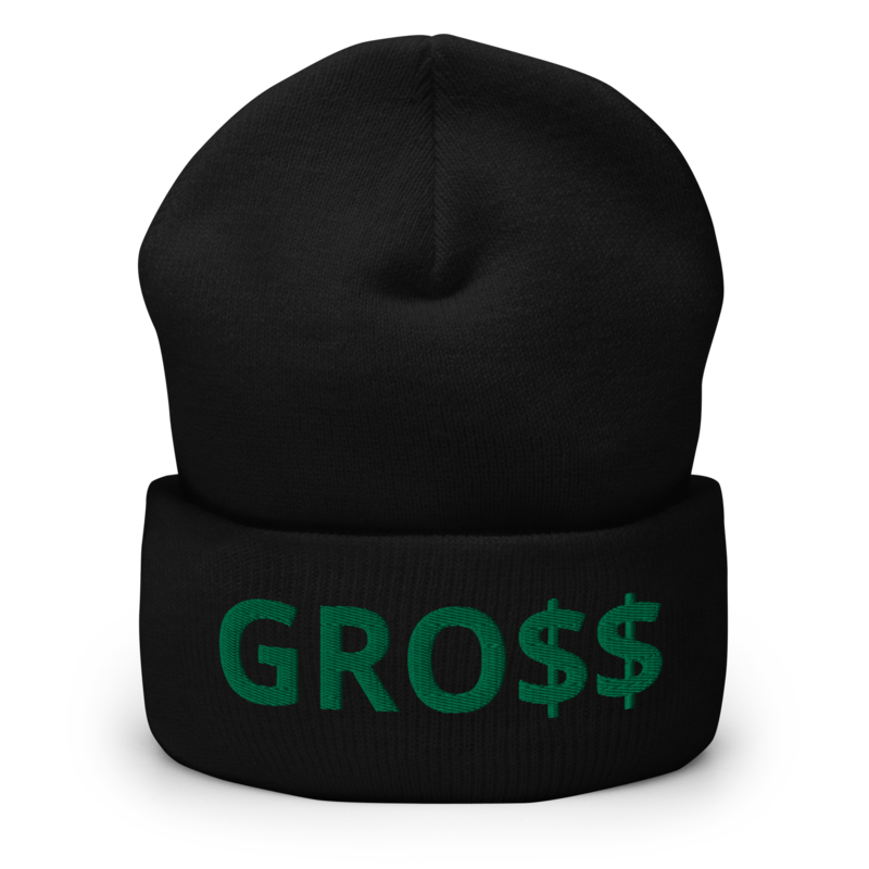 GRO$$ CLASSIC (KELLY GREEN) Cuffed Beanie