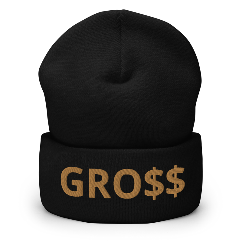 GRO$$ CLASSIC (OLD GOLD) Cuffed Beanie