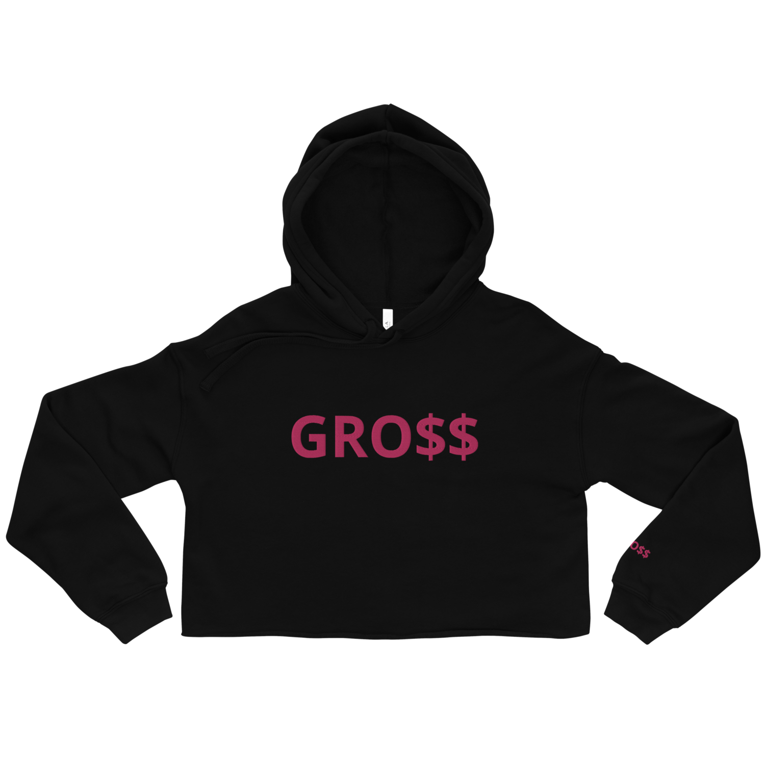 CRO$$ CLASSIC (PINK) Crop Hoodie