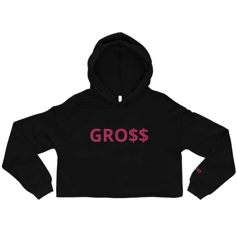 CRO$$ CLASSIC (PINK) Crop Hoodie