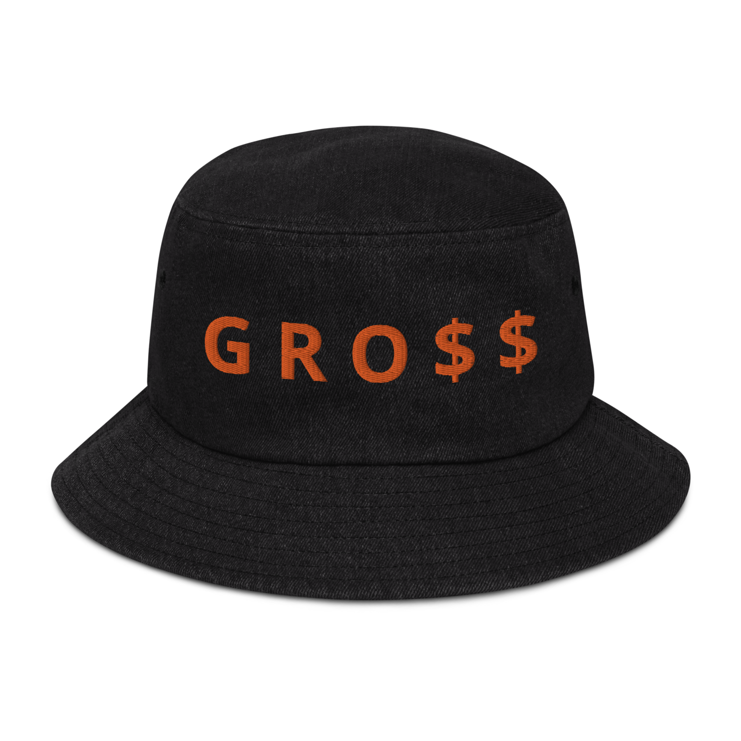 GRO$$ CLASSIC (ORANGE) Denim bucket hat