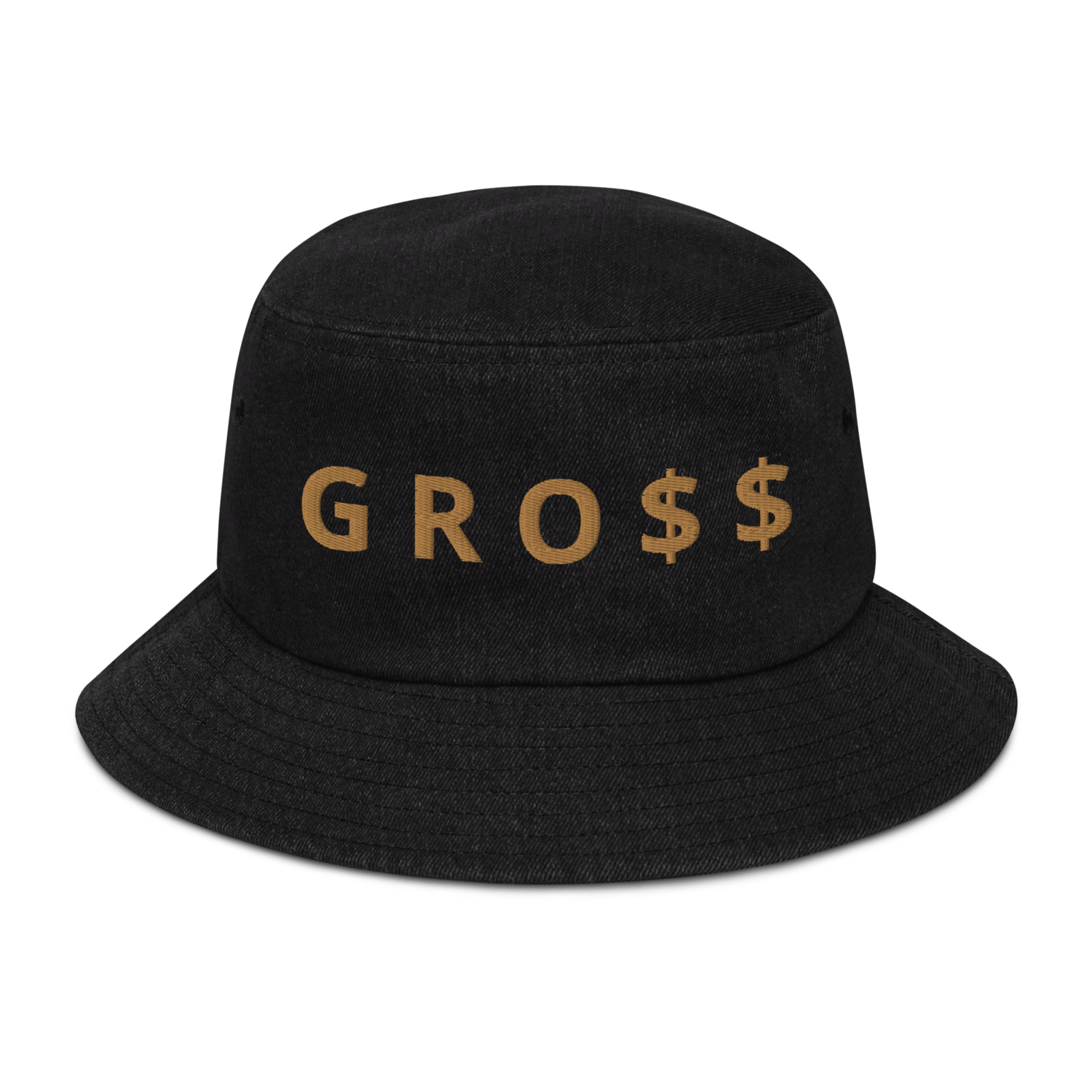 GRO$$ CLASSIC (OLD GOLD) Denim bucket hat