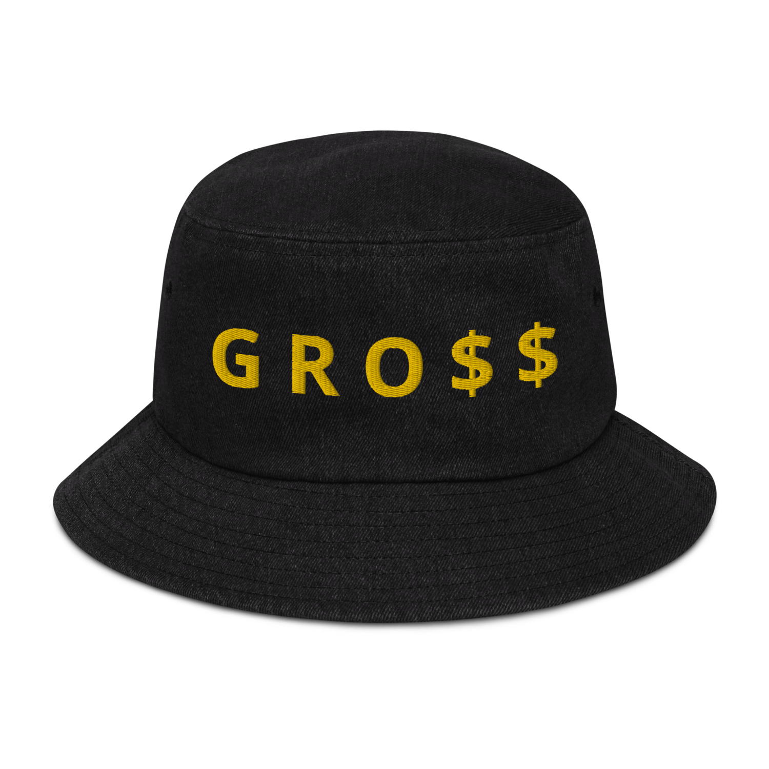 GRO$$ CLASSIC (YELLOW GOLD) Denim bucket hat