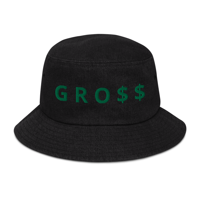 GRO$$ CLASSIC (KELLY GREEN) Denim bucket hat