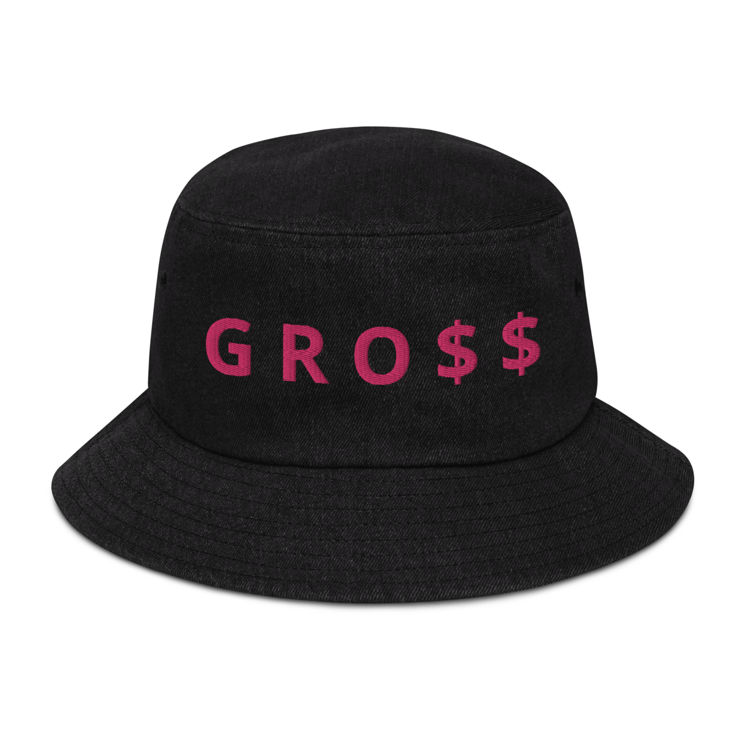 GRO$$ CLASSIC (PINK) Denim bucket hat