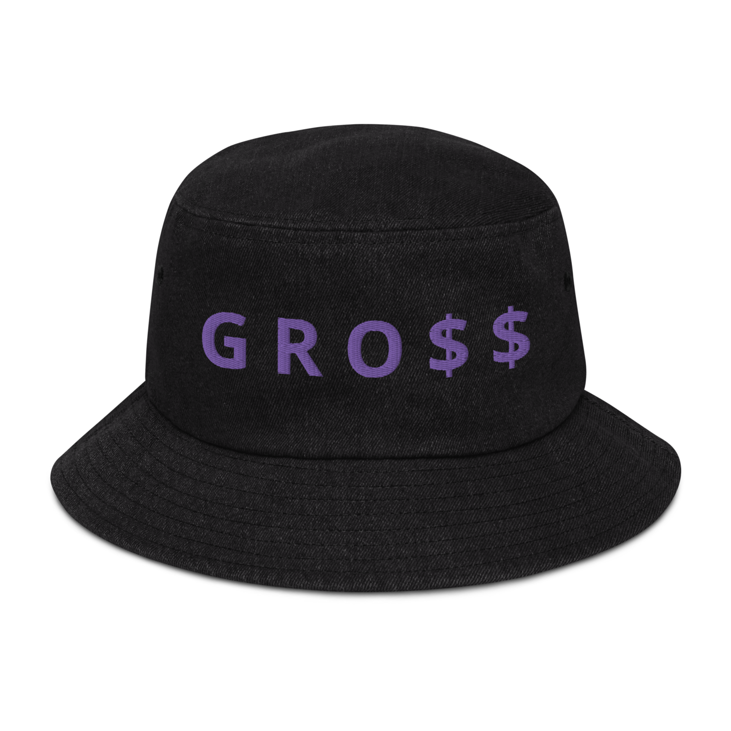 GRO$$ CLASSIC (PURPLE) Denim bucket hat