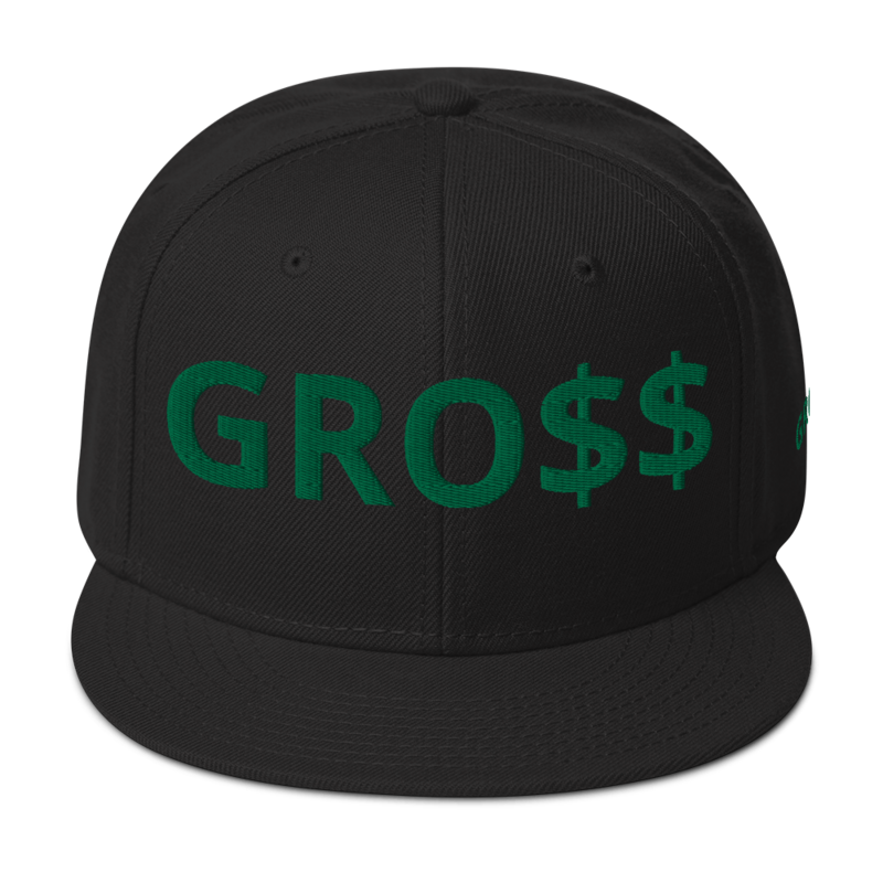 GRO$$ CLASSIC (KELLY GREEN) Snapback Hat