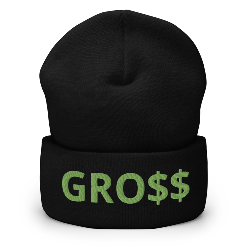 GRO$$ CLASSIC (KIWI GREEN) Cuffed Beanie