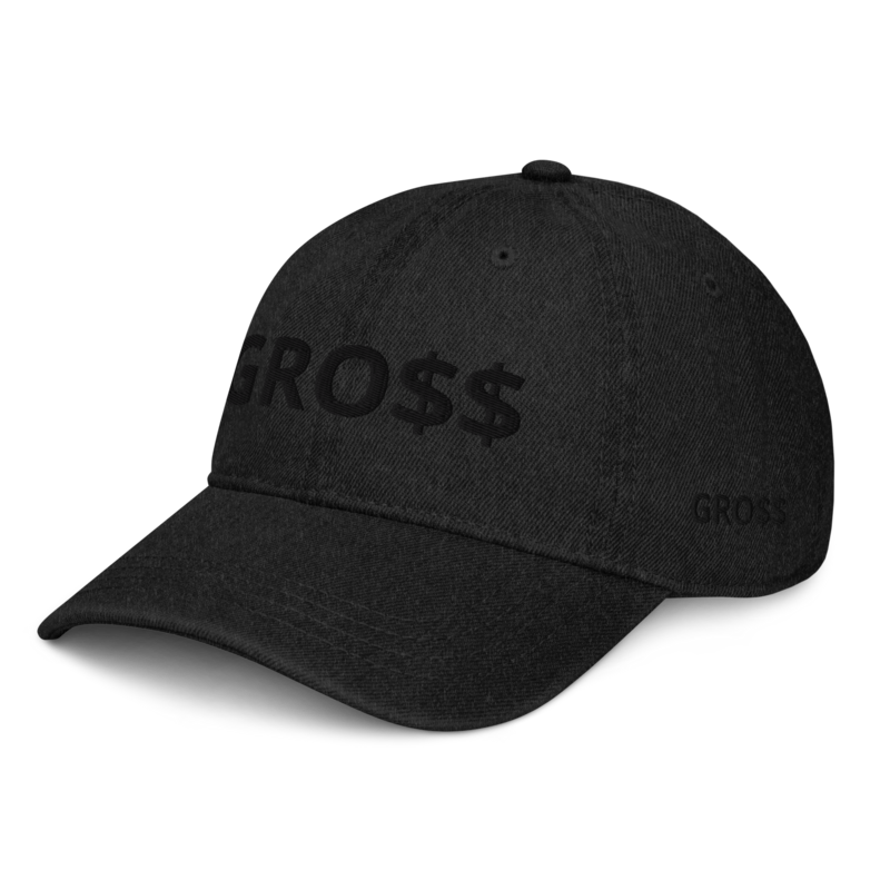 GRO$$ CLASSIC (BLACK) Denim Hat