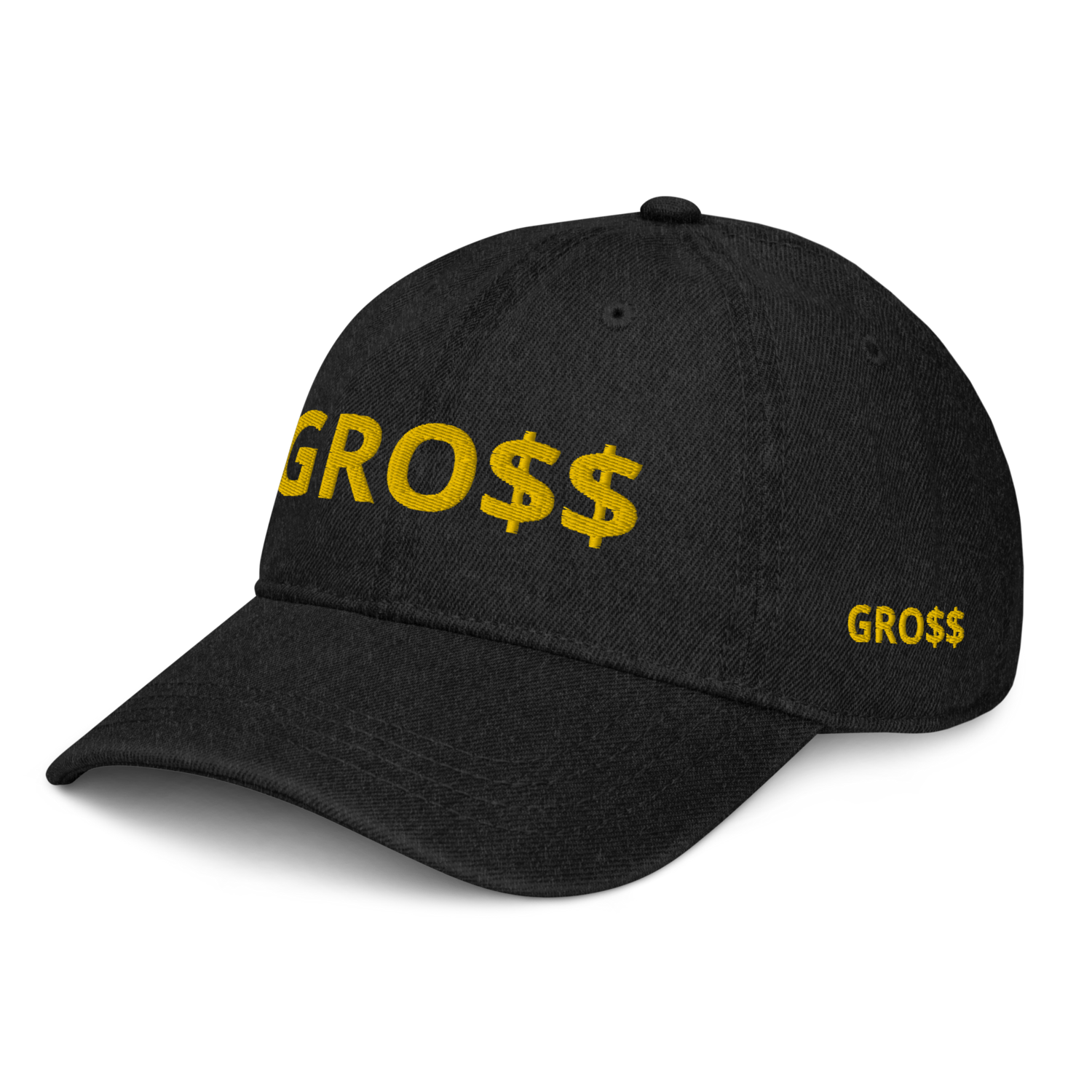 GRO$$ CLASSIC (YELLOW GOLD) Denim Hat