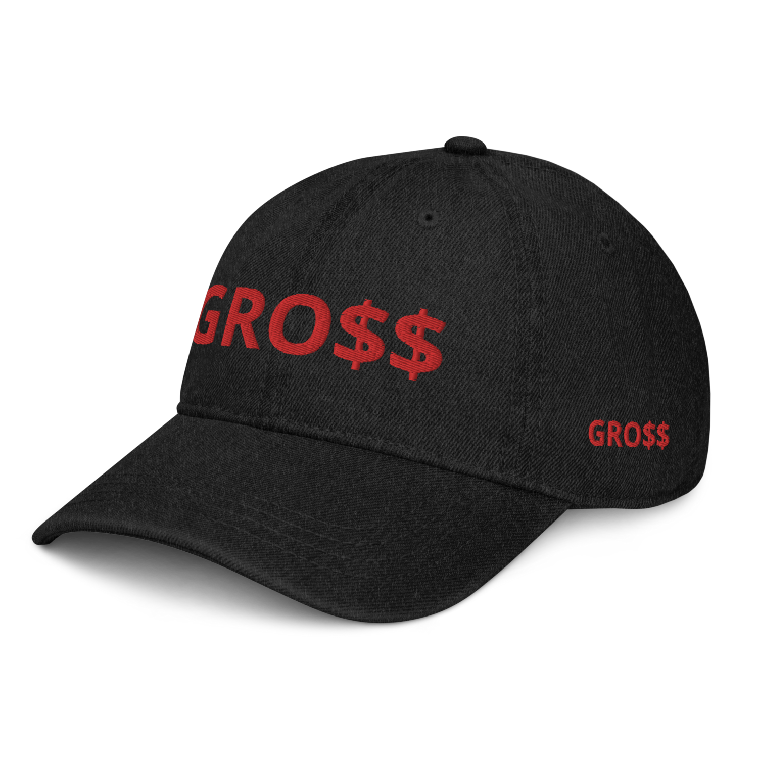 GRO$$ CLASSIC (RED) Denim Hat