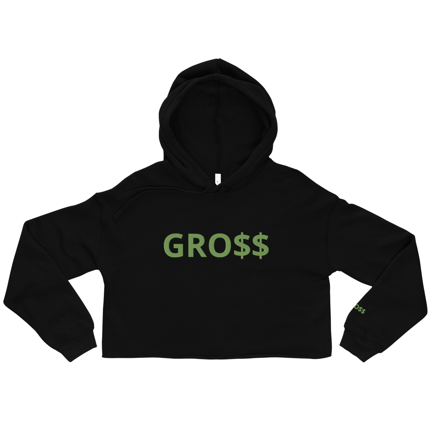 GRO$$ CLASSIC (KIWI GREEN) Crop Hoodie