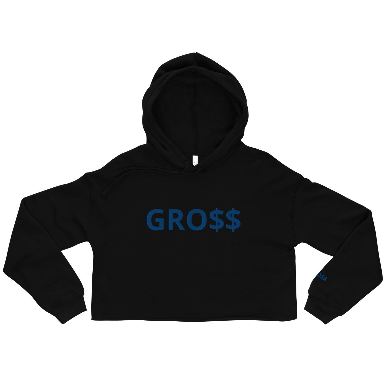 GRO$$ CLASSIC (ROYAL BLUE) Crop Hoodie