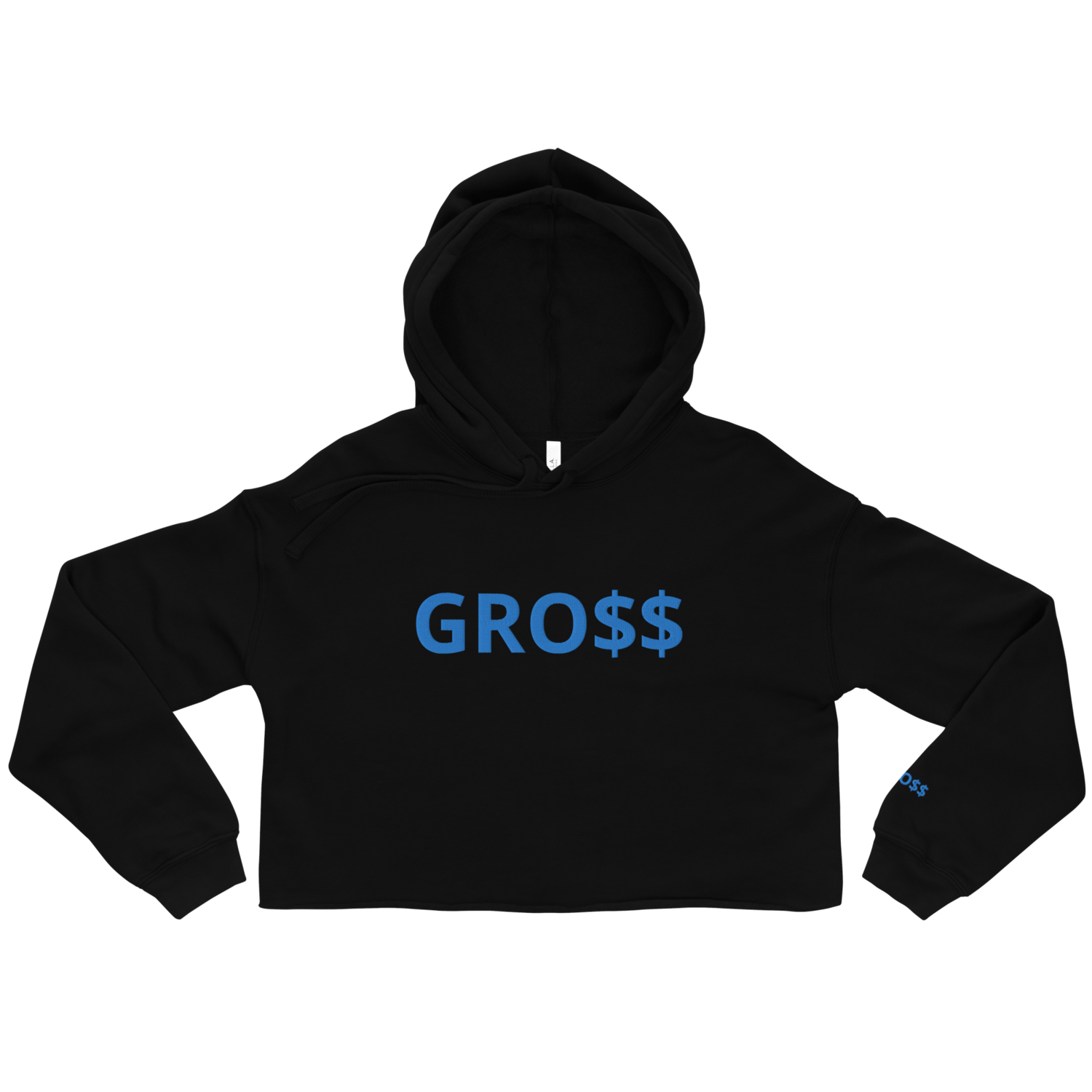 GRO$$ CLASSIC (BAE BLUE) Crop Hoodie