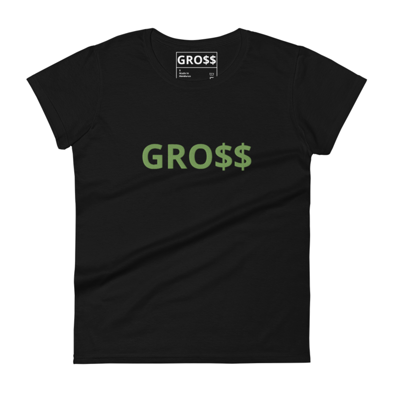 GRO$$ CLASSIC (KIWI GREEN) Women's short sleeve t-shirt