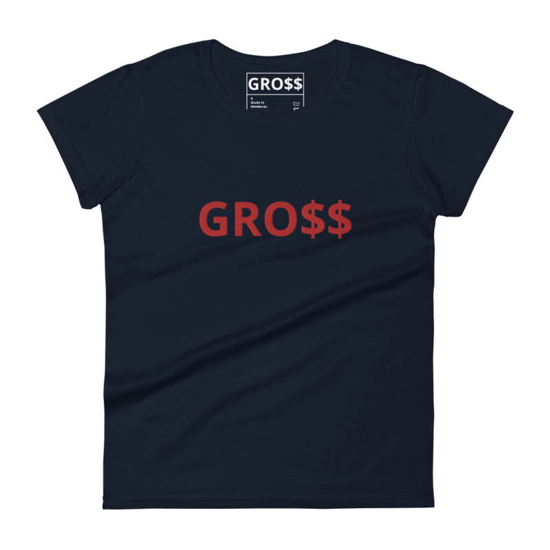 GRO$$ CLASSIC (RED) Women's short sleeve t-shirt