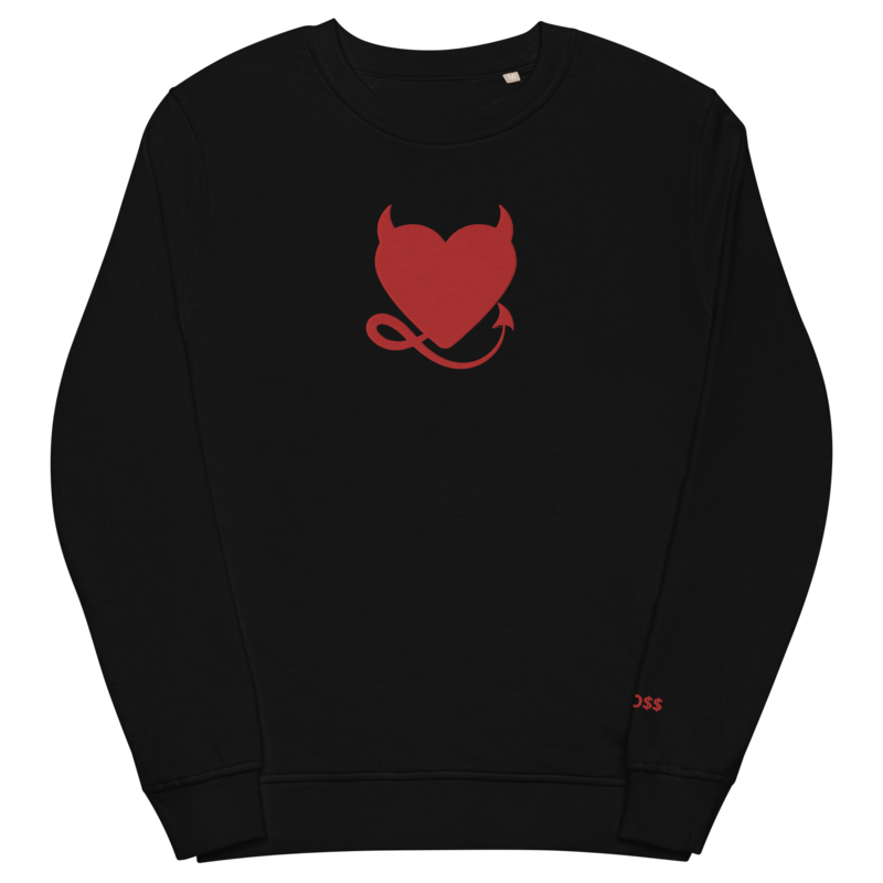 RED CRUSH/NO BULLY/GRO$$ Unisex organic sweatshirt