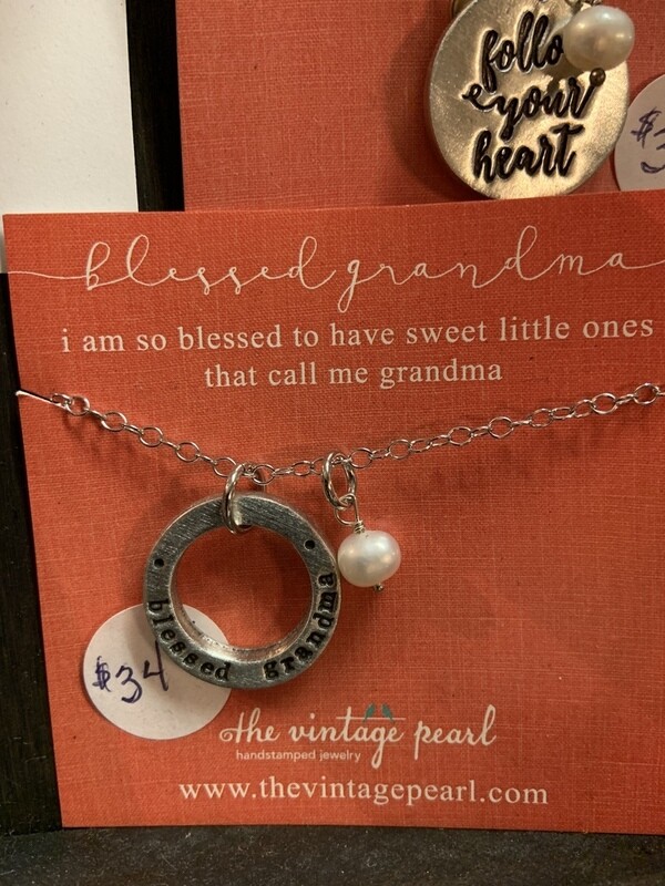 Blessed grandma necklace