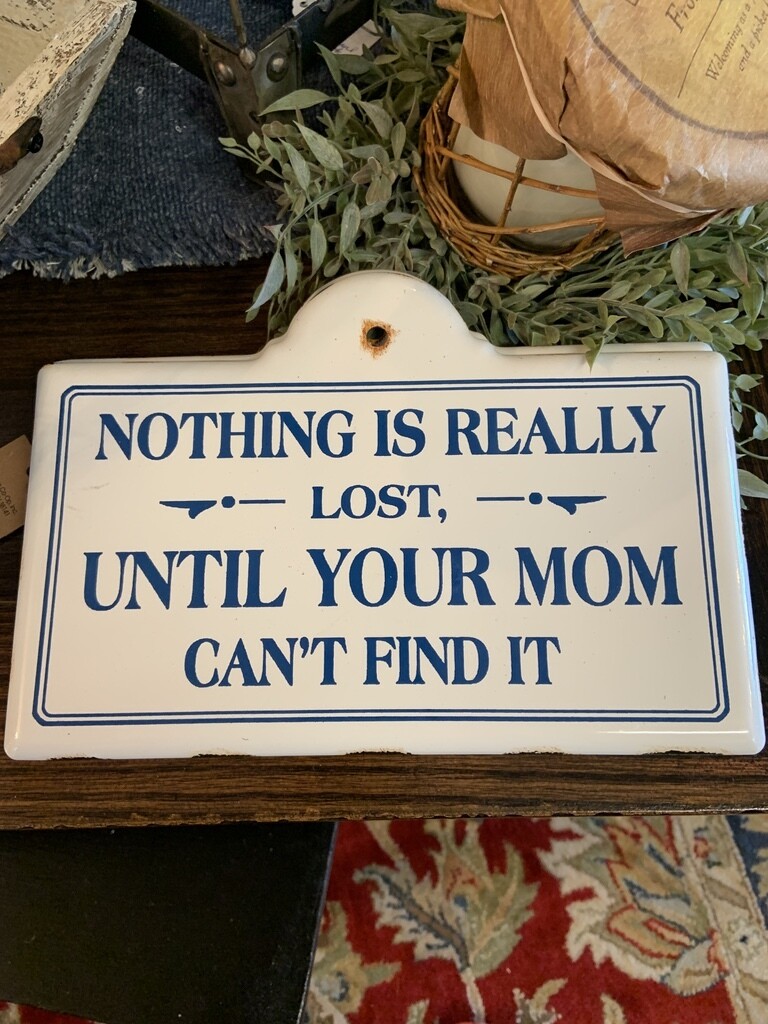 metal sign Mom