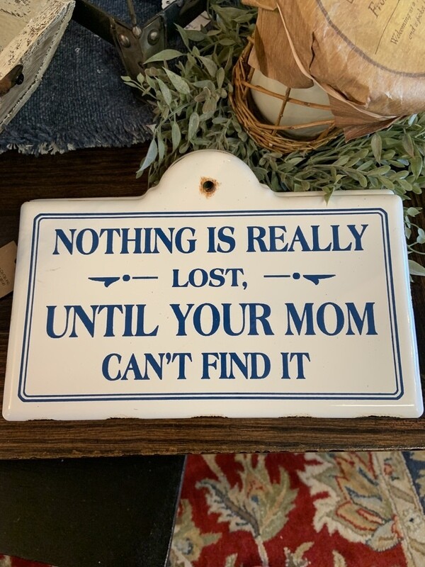metal sign Mom