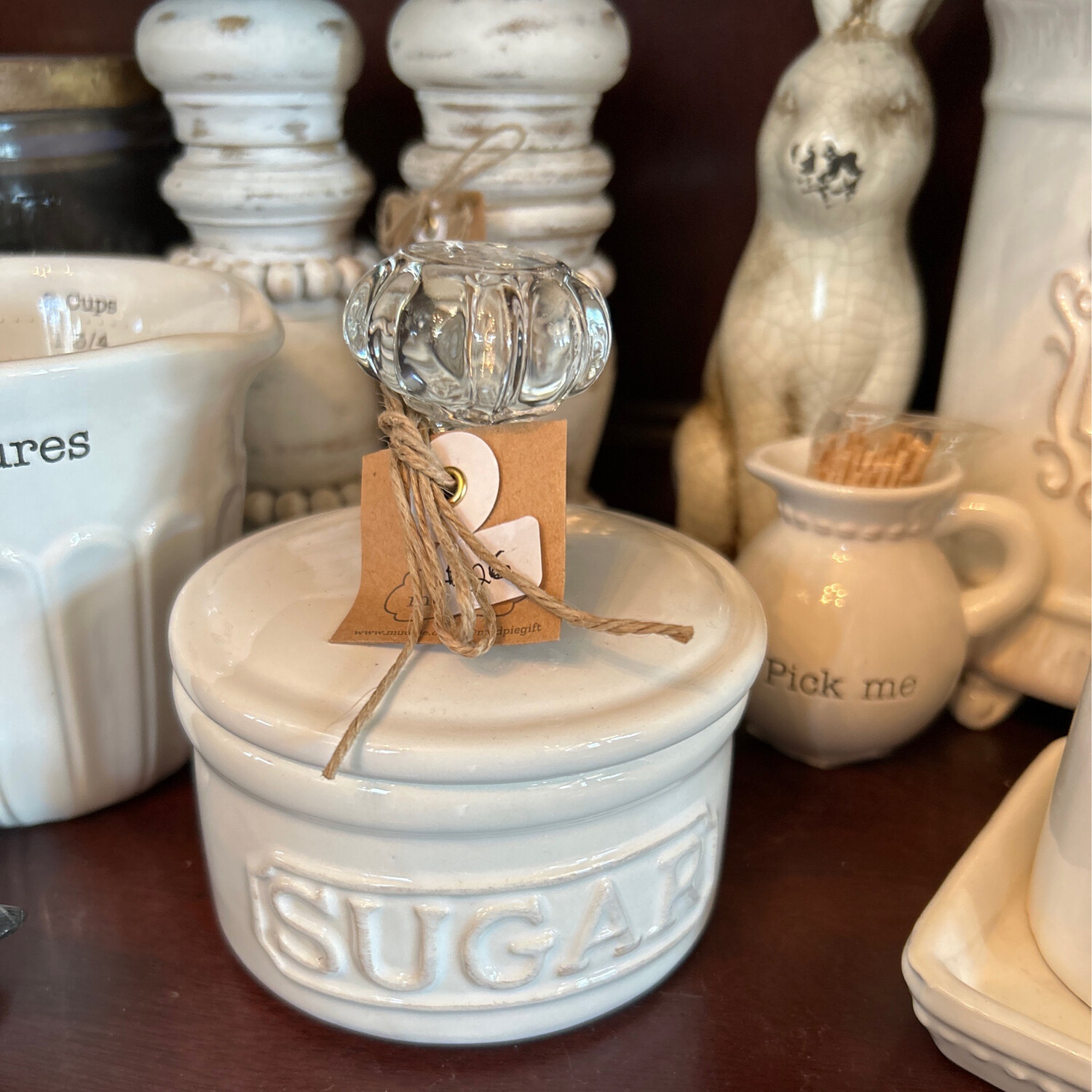 Doorknob Sugar Bowl Mudpie