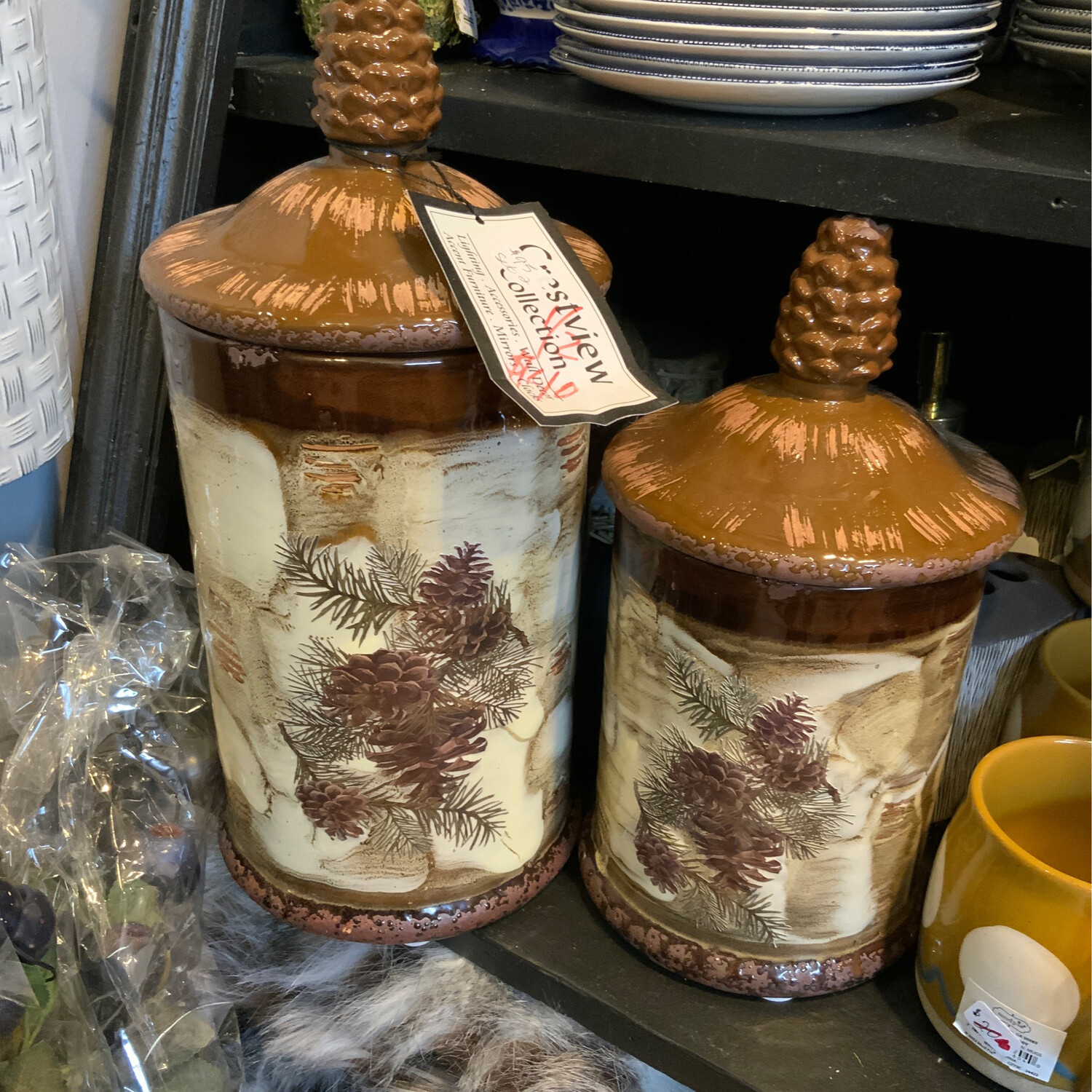 Pinecone Canister Set