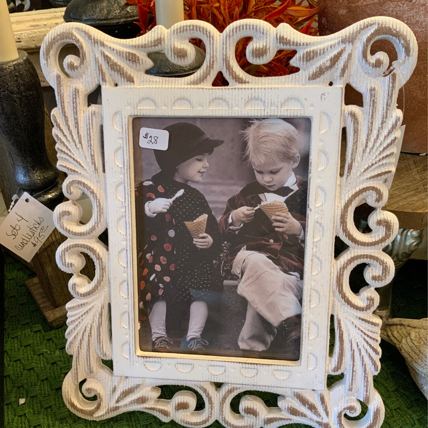 Carved Scroll Frame 4.5 X6.5”