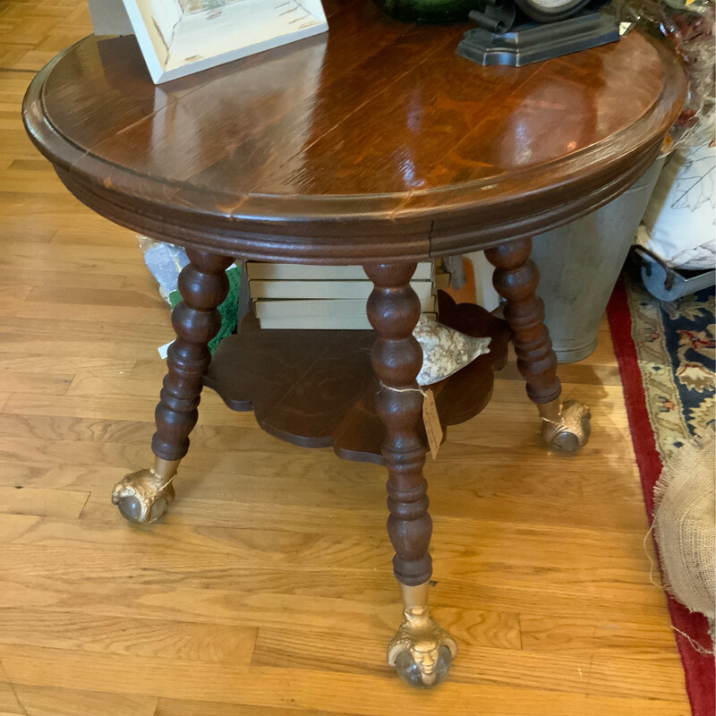 Ball With Claw Glass Footed Table