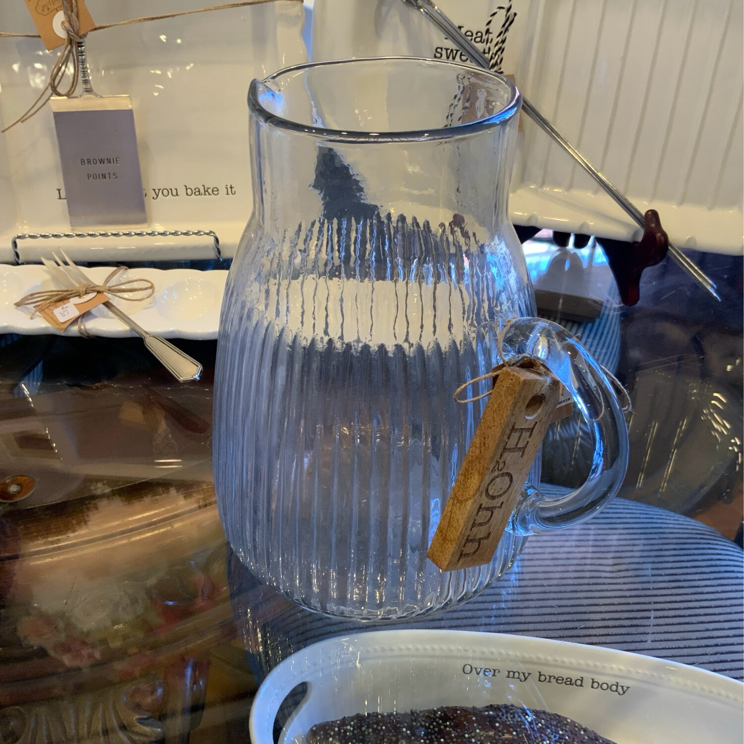 Mudpie Clear Tea/Water Pitcher