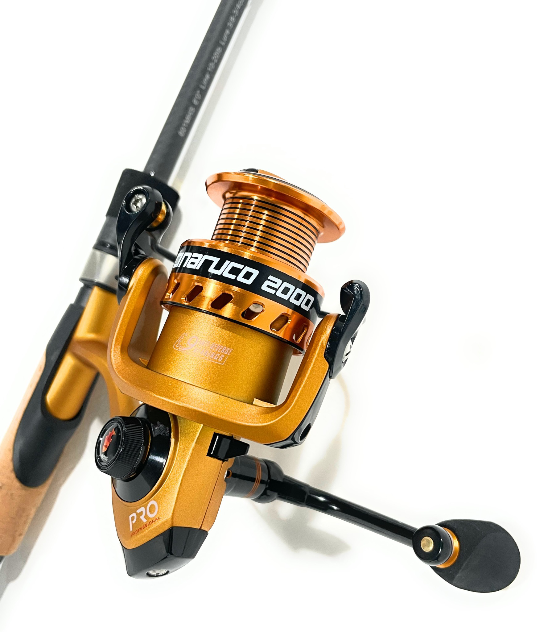 Combo Spinning Fishing Rod 6'0” Medium Heavy / Reel 2000