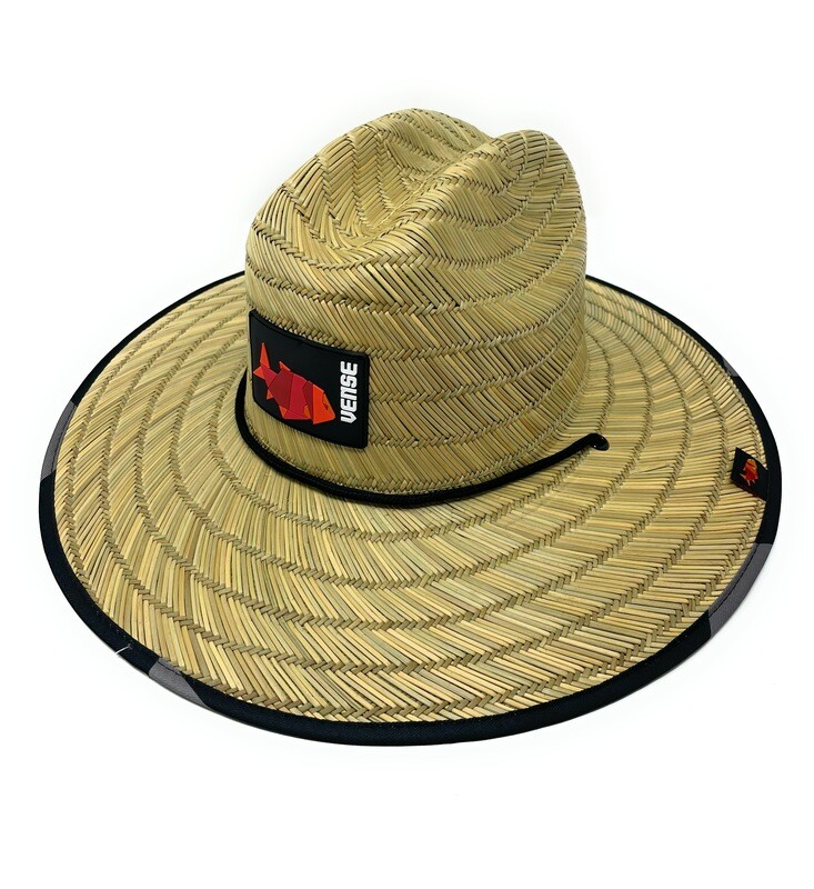 Sunrise Lifeguard Straw Hat Rubber Patch (BLACK)