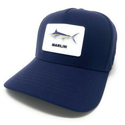 Snapback Cap Rubber Patch Marlin  "WATERPROOF"