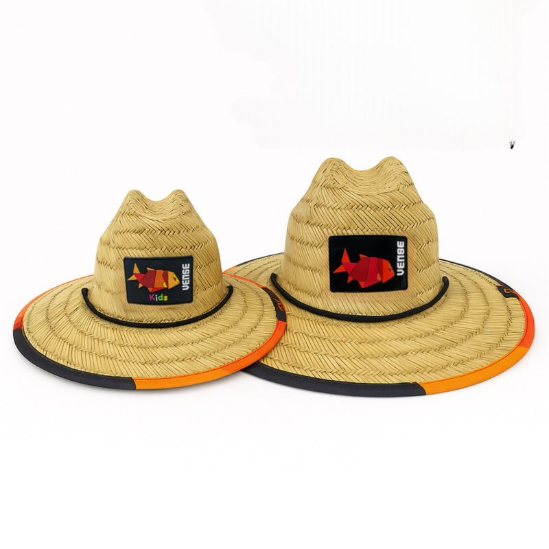Combo Sunrise Lifeguard Straw Hat for Kids & Adult