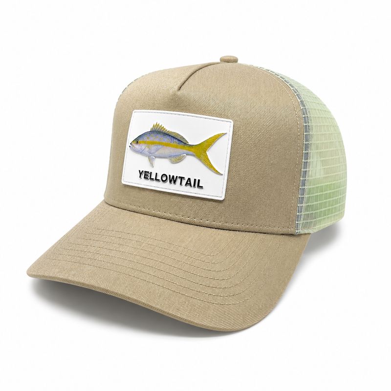 Classic Trucker Mesh Cap Rubberpatch Yellowtail Classic Trucker Mesh Cap Rubberpatch Yellowtail