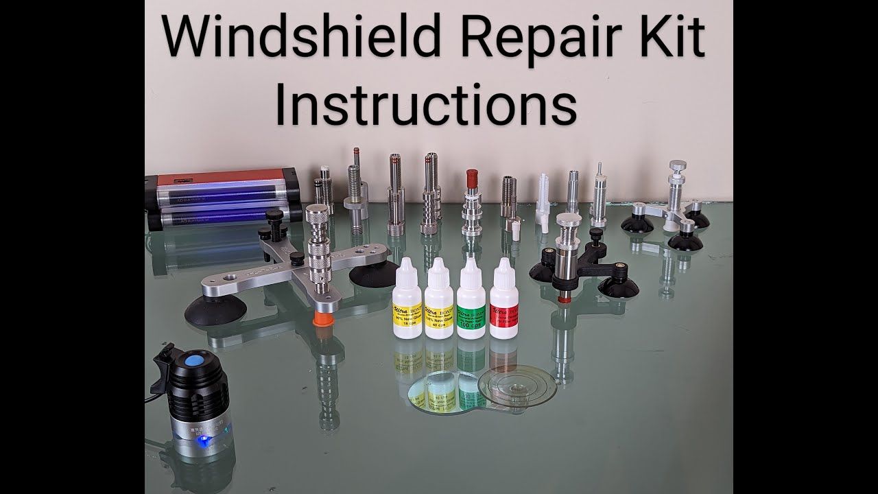 Windshield Repair Kit with Hybrid Injector