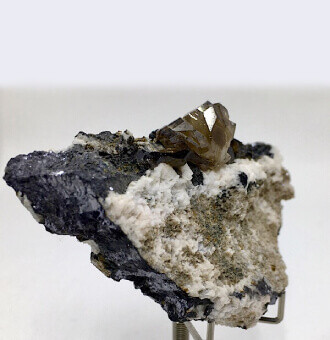 Cerussite with Galena and Calcite DES117