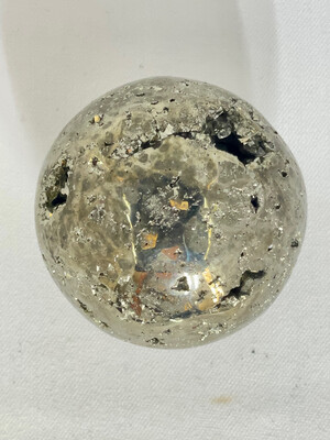 Pyrite polished sphere 2 1/2in