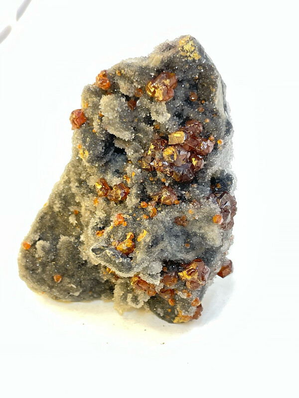 Sphalerite with Druzy Quartz