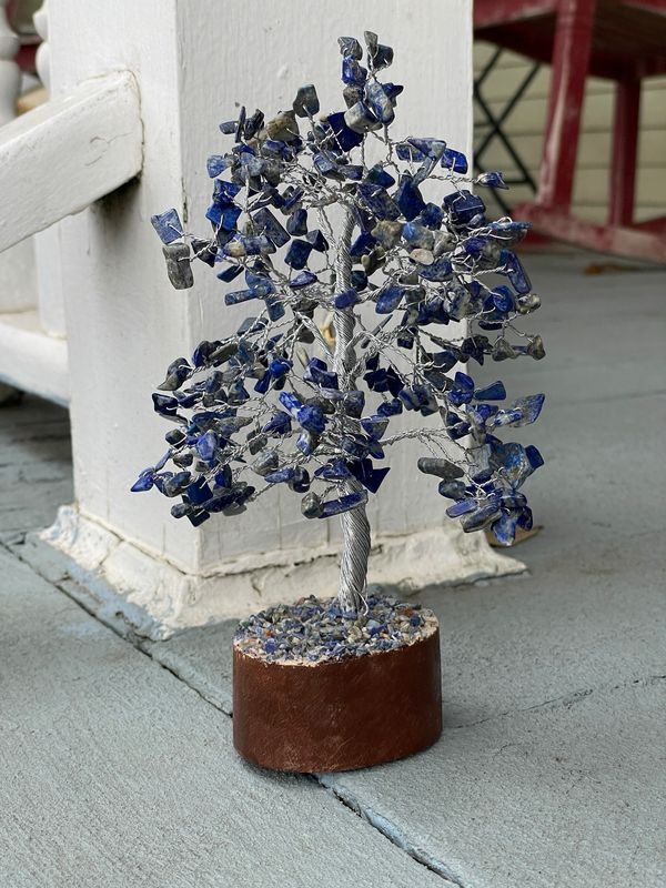 Lapis Lazuli Gemstone Tree MD 300 beads 9"