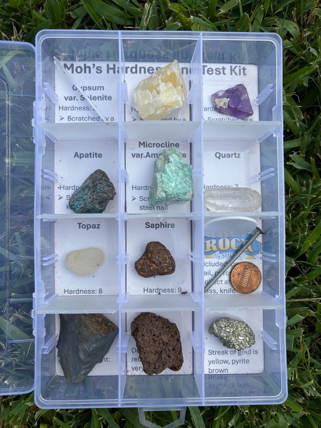 educational rock hardness kit
