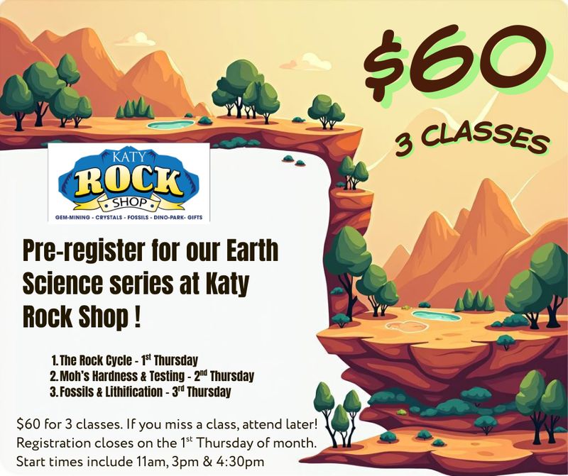 Earth Science Registration - 3 Classes