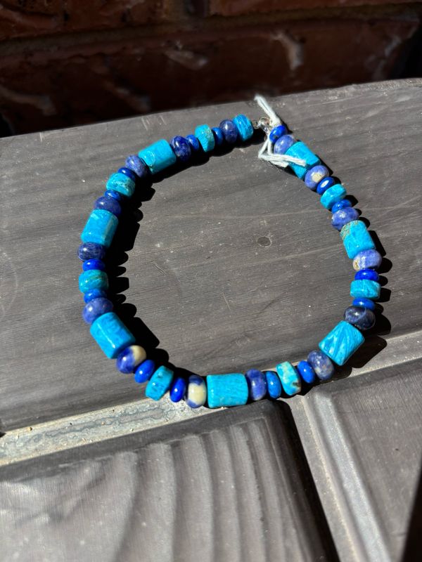 sodalite lapis amaz handmad bracelet