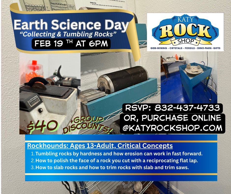 Earth Science Class for Rockhounds (age 13-adult)