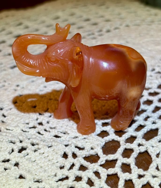 Elephant, Carnelian Elephant, Carnelian