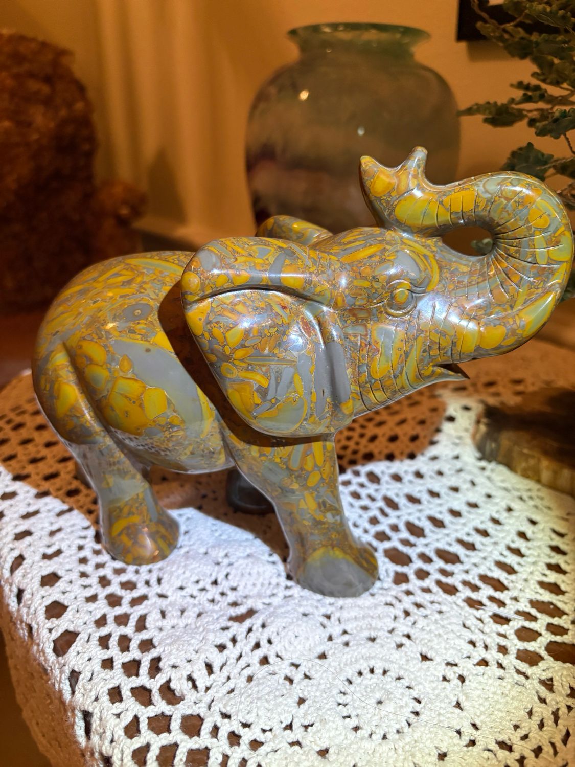 Bamboo Jasper, Elephant 7in 2.56kg